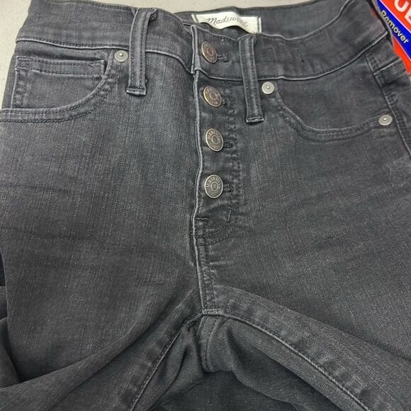 Madewell H3026. 9" Mid-Rise Skinny Jeans in Berkeley Black EUC - Picture 9 of 13